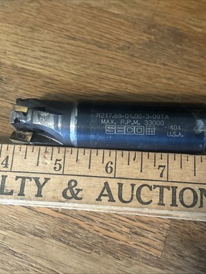 Seco 3FL Milling Cutter R217.69-01.00-3-09TA ~ Max RPM 33000 ~ Seller Not Expert
