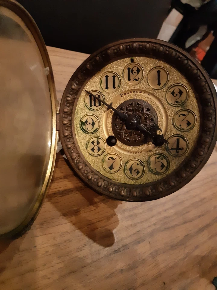 PENDULE HORLOGE ANCIENNE A RESTAURER OU AUTRE - Photo 3/4