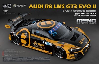 Meng-Model CS-011 - 1/24 AUDI R8 LMS GT3 EVO II B-Quik Absolute Racing - Neu