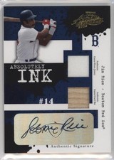 2005 Playoff Absolute Memorabilia Double Materials 26/75 Jim Rice Auto HOF 2k3