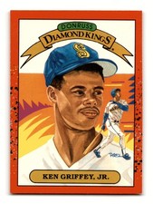 Ken Griffey Jr. 1990 Donruss Diamond Kings #4b HOF Seattle Mariners NM-MINT