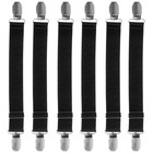  6 Pcs Stiefelklammern Spannbettlaken Haltebänder Elastische Clips