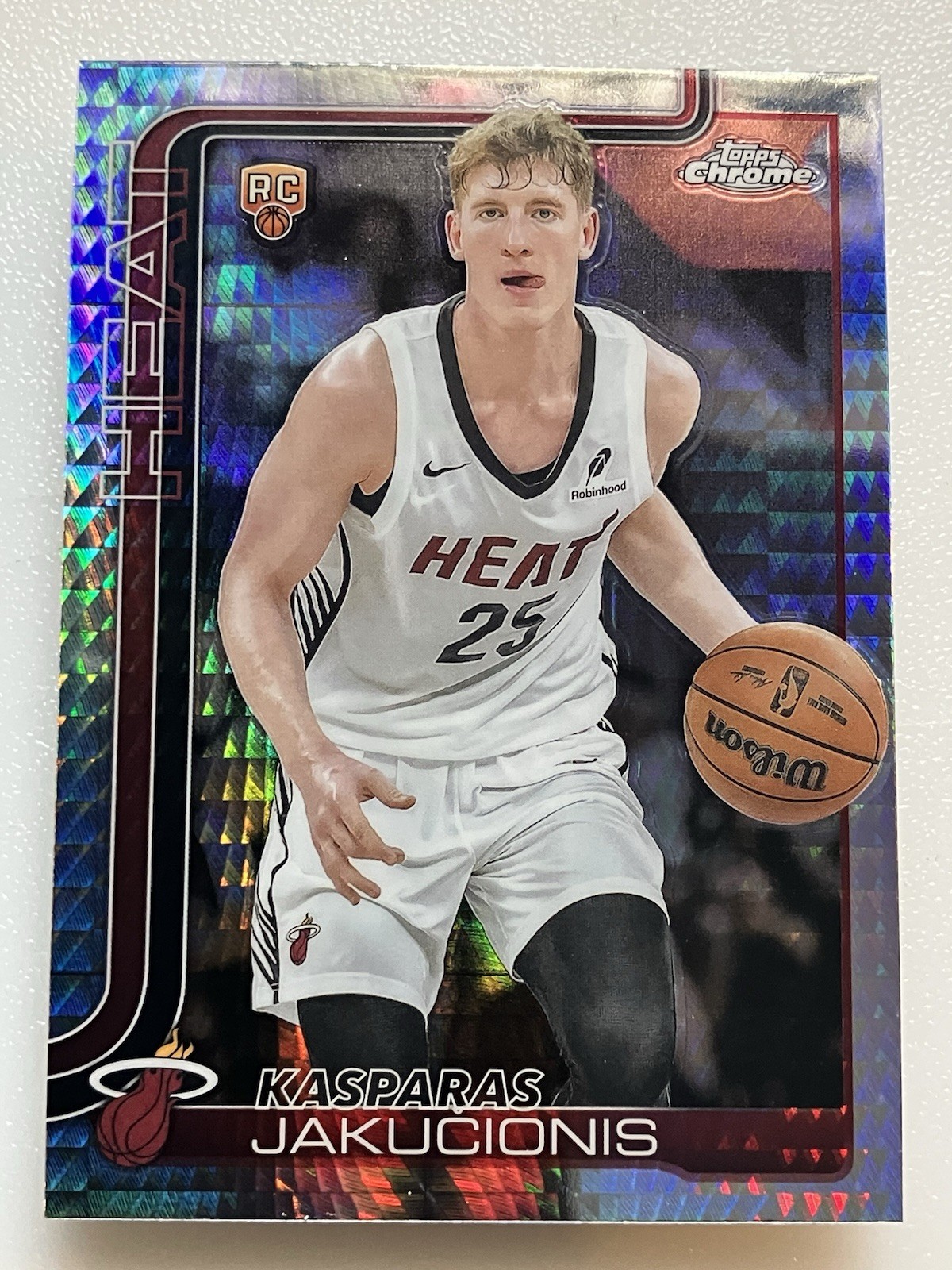 2025-26 Topps Chrome-Kasparas Jakucionis RC #270 Prism Refractor