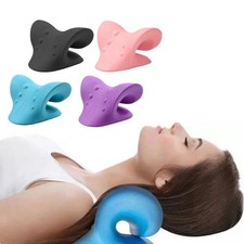 Cervical Neck Pillow STRETCHER Traction Device Brace Support Pain Relief Massage