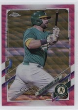2021 Topps Chrome Update Target Pink Wave Refractor Mitch Moreland #USC4 0zg6