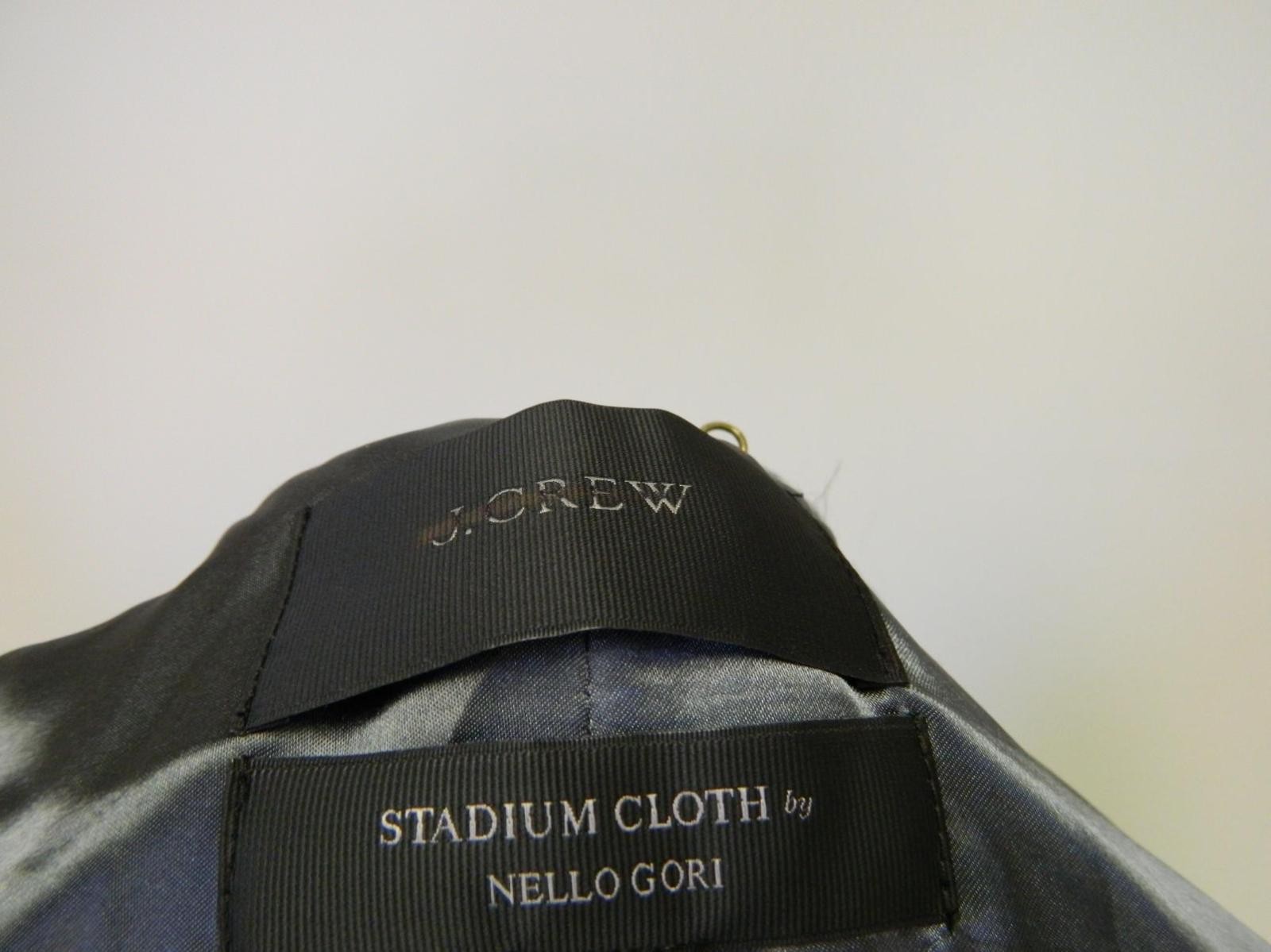 JCrew Stadium Cloth Wool Cocoon Coat 00 $350 Black jacket wool G8447 image 3