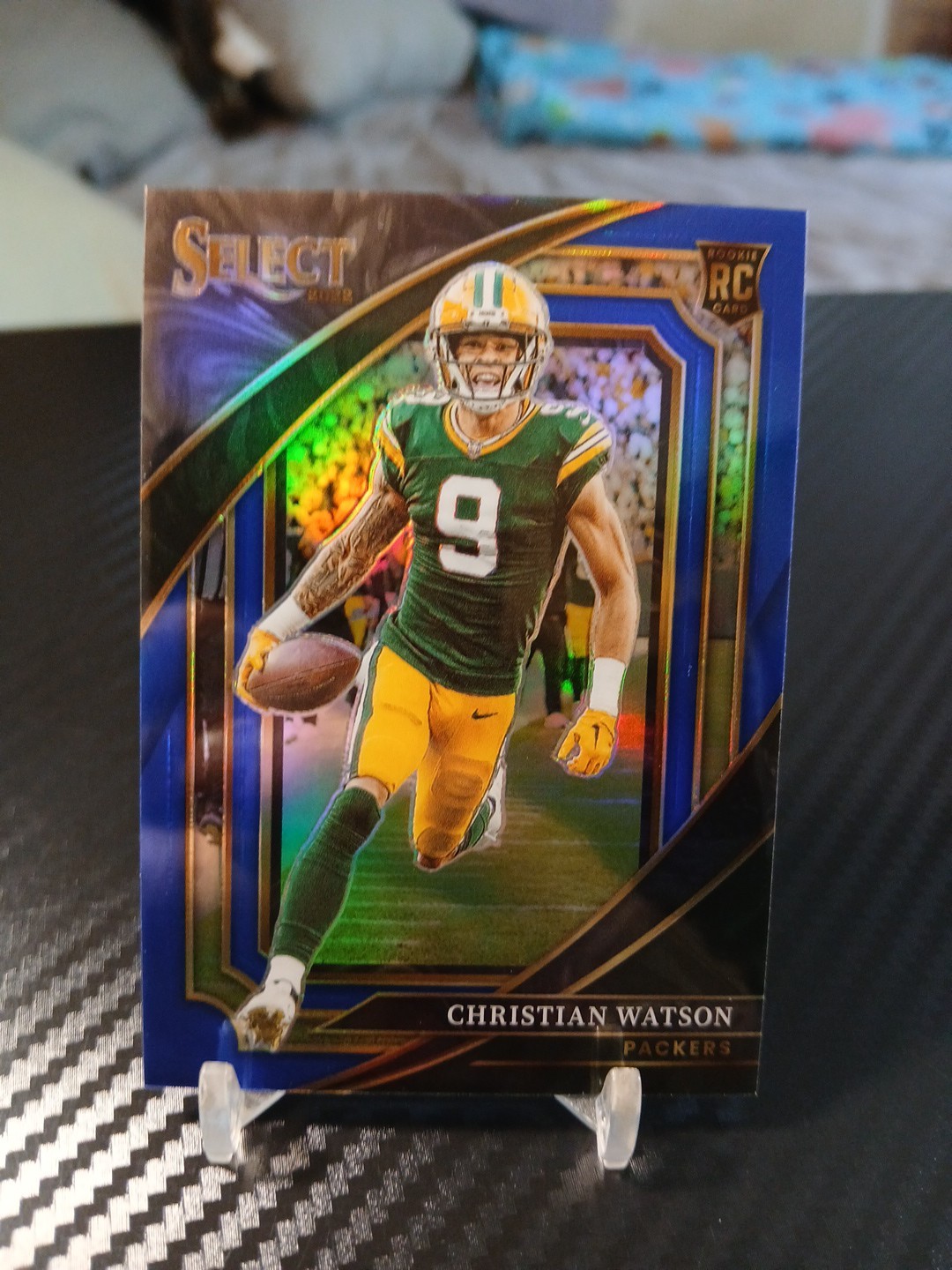2022 Panini Select Suite Level Blue Prizm /99 Christian Watson RC #330 Rookie