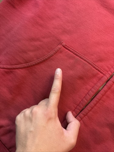 Felpa Carhartt J149 INR rossa foderata termica XL - Foto 12 di 16