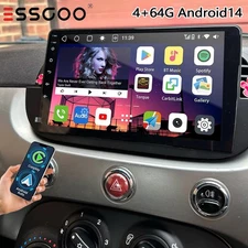 Upgrade 4+64GB For Fiat 500 2007-2015 9" Apple Carplay Android Car Stereo Radio