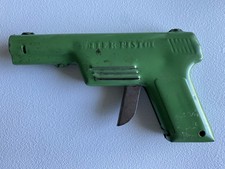 Wyandotte 1930’s Toy Steel Green Water Pistol Made in USA Vintage Toy Gun 