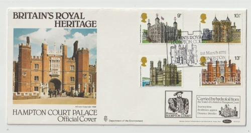 1/3/1978 UK GB FDC - Historic Buildings: Stamps - Benham BOCS2 -Kingston Special