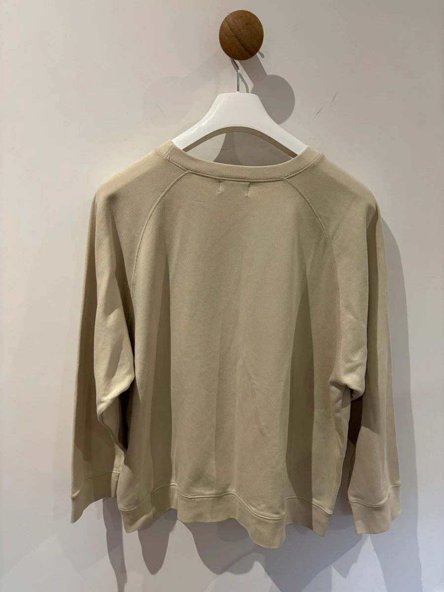 Sudadera Jersey Lee Cooper Hombre Talla L Beige "1908" Logo Bordado Pullover
