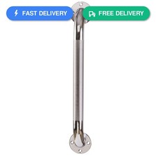 DMI Textured Steel Grab Bar 18" Chrome Bathroom Shower Handicap Elderly Safety
