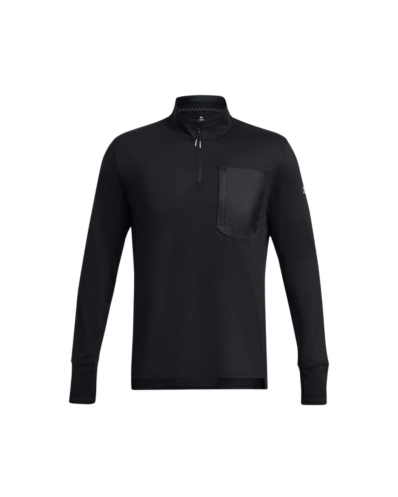 Under Armour Run Trail Quarter Zip Men's Shirt, Black/Reflective, XX-Large
