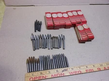 Lot of 49 Vtg Die Grinder Rotary Files Burr Deburring Bits Tools Some Carbide