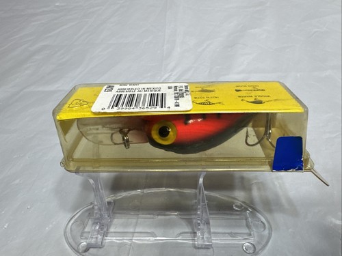 Storm Magnum Wiggle Wart - Pre Rapala - AV29 Fluorescent Red Black Squiggle - Picture 4 of 6