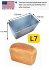 BAKING MOLD FOR BREAD L7 CUPCAKES ALUMINUM PAN LOAF BAKEWARE CAKE 22x11x11.5 cm