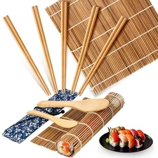 MAQIHAN Sushi Making Kit - Premium Sushi Mold Including 2 Pack Bamboo Sushi R...