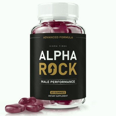 Alpha Rock Male Gummies, Advanced AlphaRock Gummy Supplement for Men 60ct