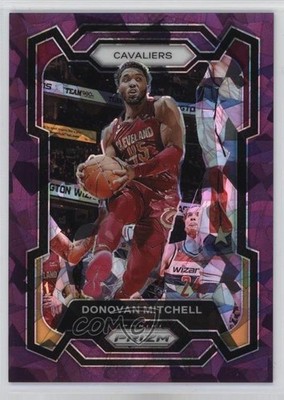 2023-24 Panini Prizm Purple Ice Prizm 47/149 Donovan Mitchell #43 pe8
