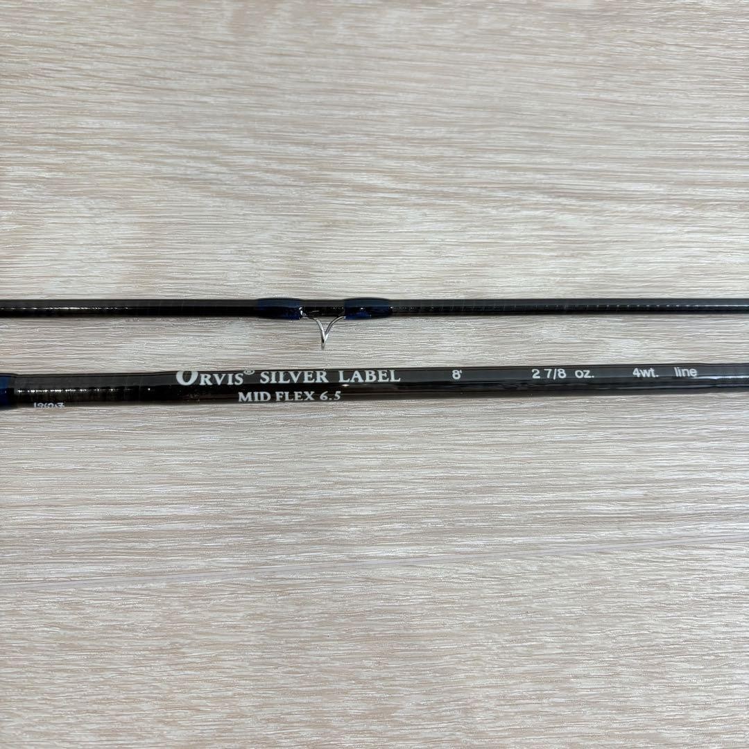ロッド ORVIS SILVER LABEL MID FLEX 6.5 8ft 4wt Orvis Silver Label 6.5 Mid Flex 8ft 4WT Two-Piece Fly Rod