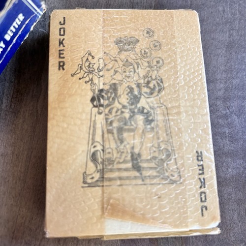 Unused ARRCO Playing Card Club Reno 40’s No 101 Duratone Blue Deck RARE Vintage - Picture 5 of 15