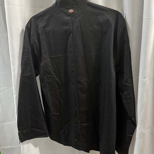 DICKIES CLASSIC BUTTON CHEF COAT Black DC47NEW NWT Unisex XS - Picture 3 of 4