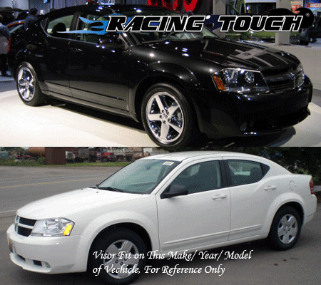 Window Visors Rain Guard 4pc Deflector For Dodge Avenger 08 09 10-14 SE SXT R/T - Picture 7 of 7