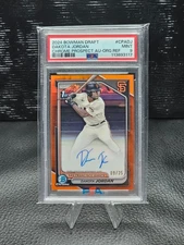 Dakota Jordan 2024 Bowman Draft Chrome Prospect TRUE Orange Auto /25 ROOKIE