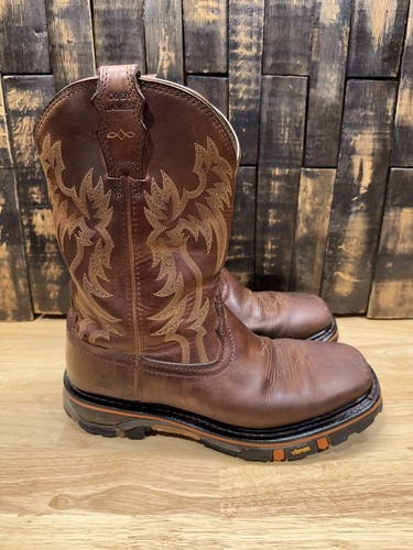 Cody James Boots Mens Size 11D Brown Leather Decimator Soft Toe NO INSOLES - Picture 5 of 18