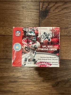 2001 FLEER E-X NFL FOOTBALL HOBBY BOX 24 PACKS DREW BREES ROOKIE NEW SEALED