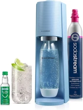 Sodastream Terra Sparkling Water Maker (Misty Blue) with CO2, DWS Bottle and Bub
