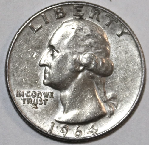 1964-D Washington Quarter - 90% Silver - Extra Fine - #1361EA