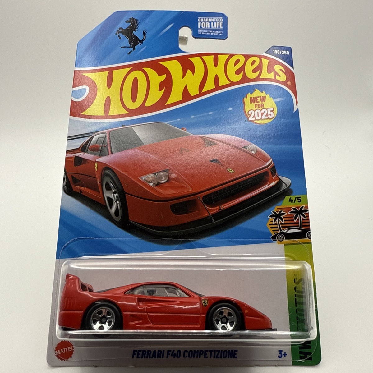 ホットウィール - Hot Wheels FERRARI F40 メタリックレッド 🔥2025 Hot Wheels Ferrari F40 Competizione Red 198/250 HW