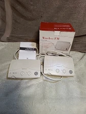 Radio Shack Two Station Wireless FM Intercom Three-Phase Compatible White 43-493