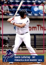 2018 Pensacola Blue Wahoos Grandstand 13 Gavin LaValley Choctaw Oklahoma OK Card