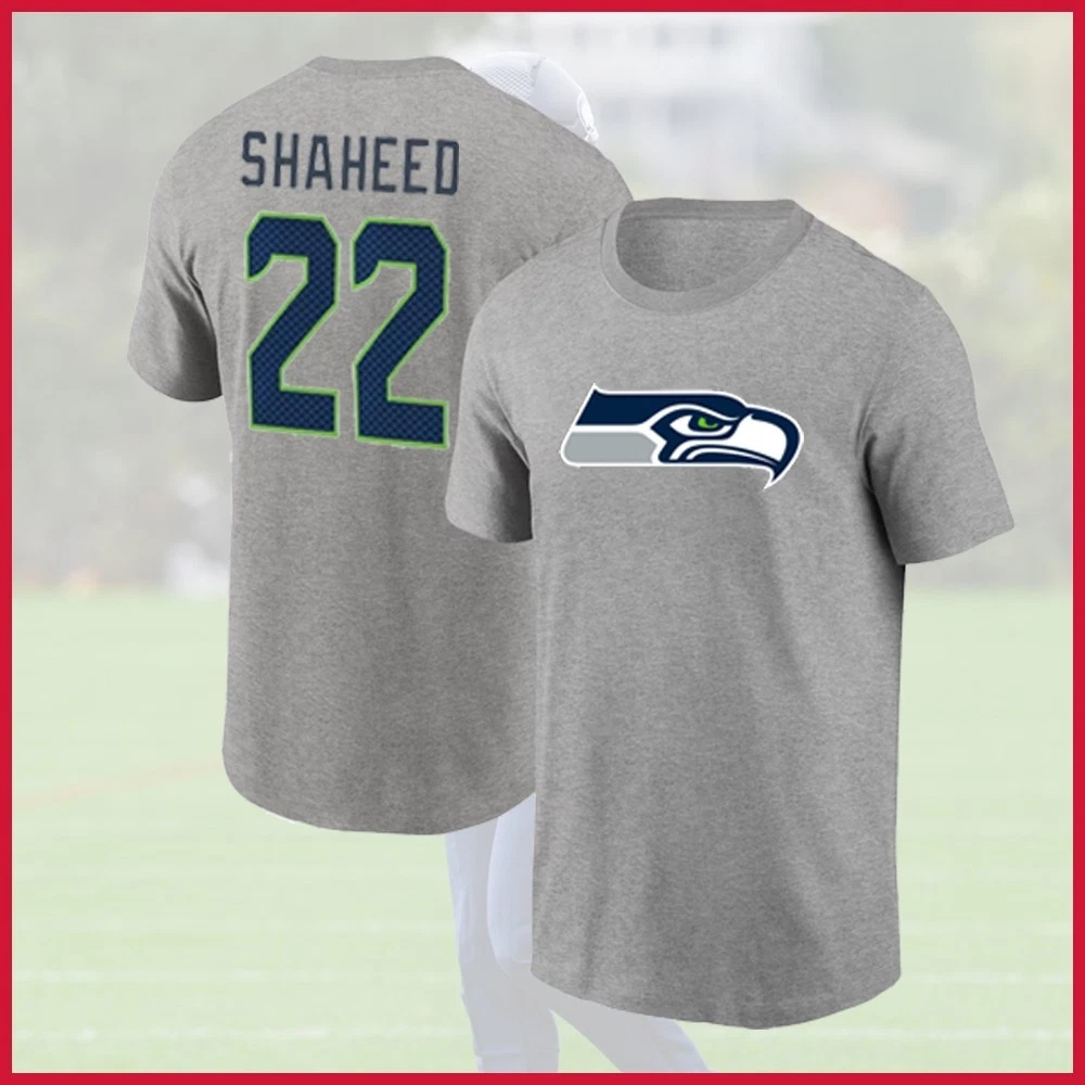 Rashid Shaheed #22 Seattle Seahawks 3D T-Shirt, football Player Name & Number, Fan Apparel