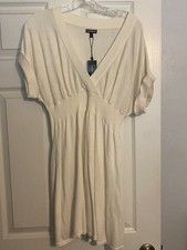 Express Sweater Dress Ivory NWT