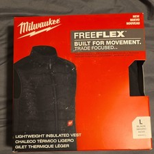Milwaukee Freeflex Lightweight Insulated Fleece Vest Black Size L M350B-L