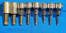 Snap-On 8 pc 3/8" Drive SAE Standard Hex Bit Socket Set 1/8" - 3/8" 208EFAY