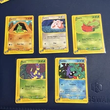 Pokemon Expedition Card Lot Of 5 Pokémon Tcg E Reader Cards LP-MP Condition