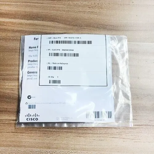 New Cisco SFP-10/25G-CSR-S 10 Gigabit Multimode Dual Rate Optical Module - 第 2/2 張圖片