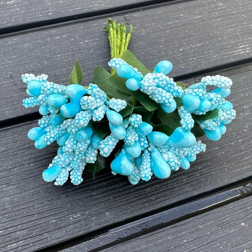 12/24 Stck. Mini Stängel Staubblatt Zuhause Party Hochzeit Strauß Qualität künstliche Blume - Bild 24 von 34