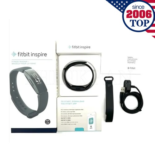 Fitbit Inspire Health and Fitness Tracker Activity Smartwatch Black & Red - Picture 3 of 6