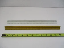(2) Architect Engine Tri Ruler Scale DIETZGEN # 31626 & Staedtler # 987 19-31 EC