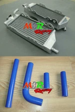 Aluminum Radiator & BLUE Silicone Hose for YAMAHA YZ400F 1998 1999 2000