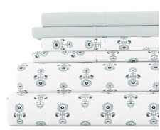 Kaycie Gray 4-Pc Twin Sheet Set Color: Boho Floral Plus 1 Extra Pillowcase 40