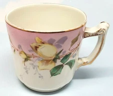 Dunn Bennett & Co. Pastel Roses Mug Imperial Semi China England 1891-1907