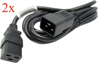 Lotto 6 Cavi Alimentazione HP 242867-002 8,5A 16A IEC-IEC Per PDU - Usati Testati