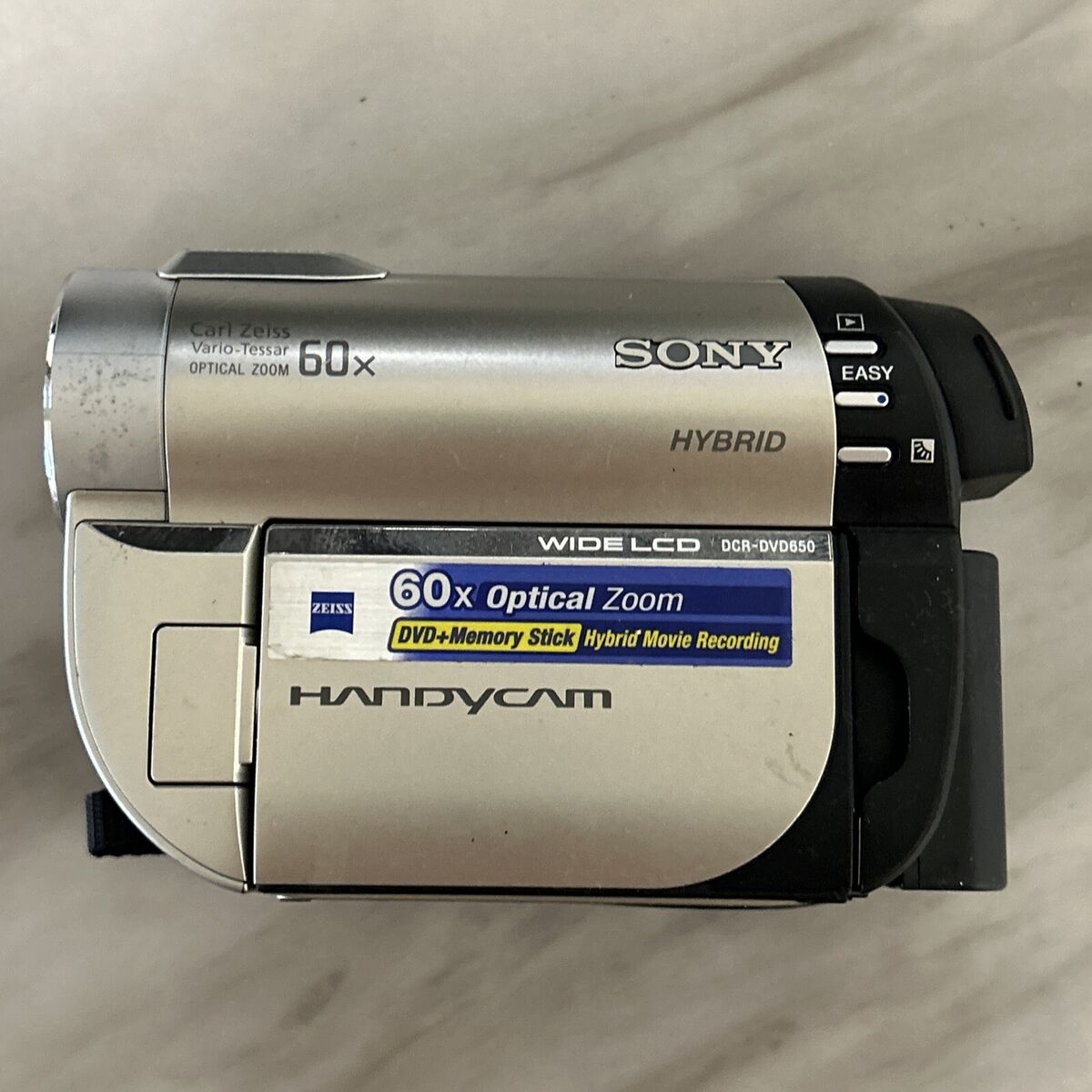 Sony DCR-DVD650 Mini DVD Handycam Camcorder UNTESTED FOR Sony DCR-DVD650 Mini DVD Handycam Camcorder UNTESTED FOR